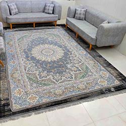 روفرشی مخمل ابریشم طوسی کد DGX-2480